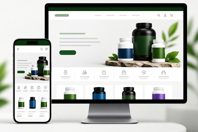 create a shopify website for supplement brands