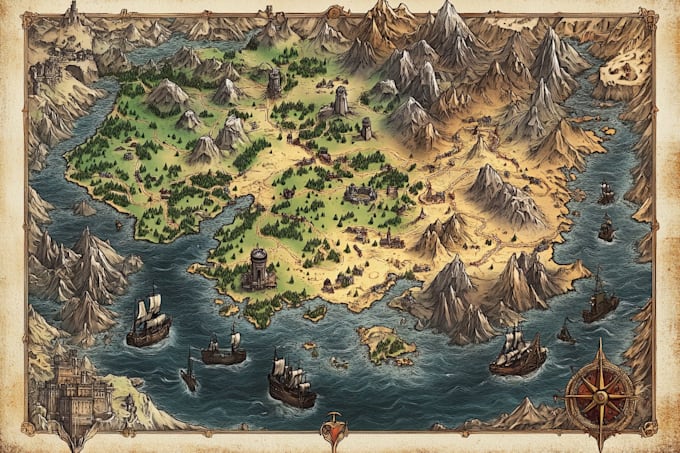 design custom fantasy world maps rpg maps