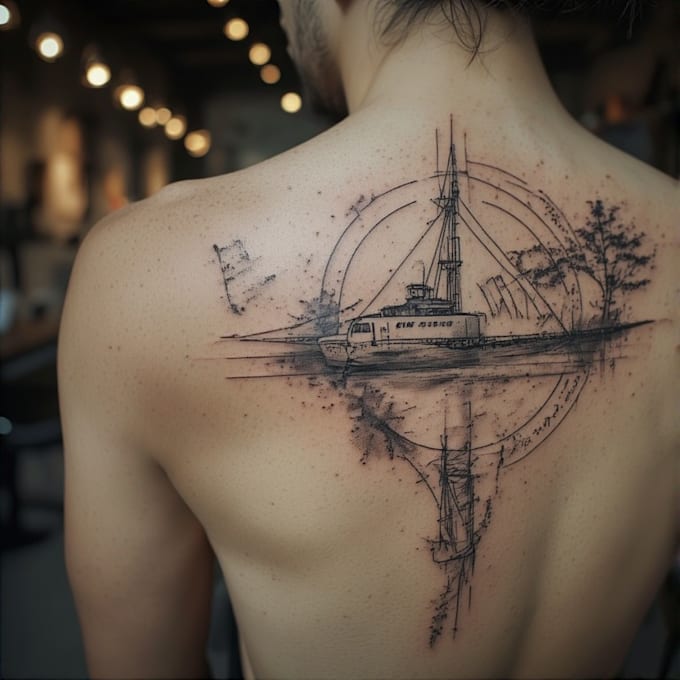 design a professional minimalist tattoo design