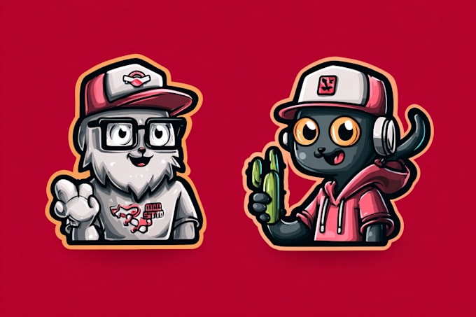 design a unique cartoon mascot logo