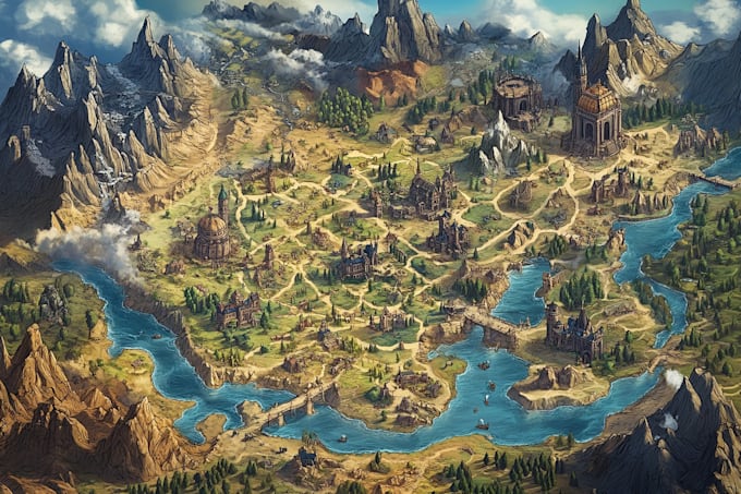 draw fantasy maps and city maps
