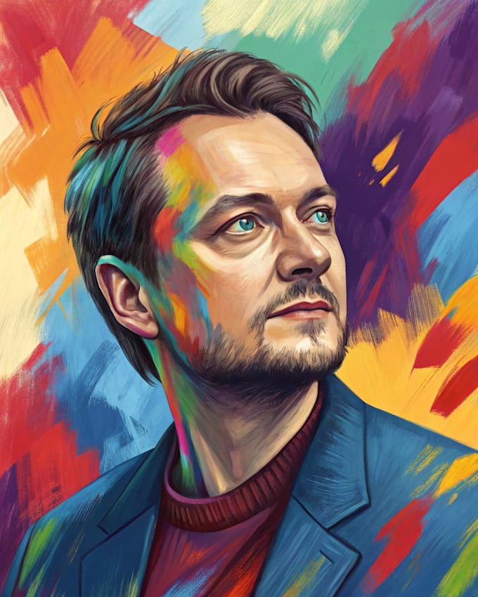 draw abstract portrait art