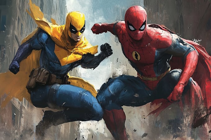 draw a superhero comic
