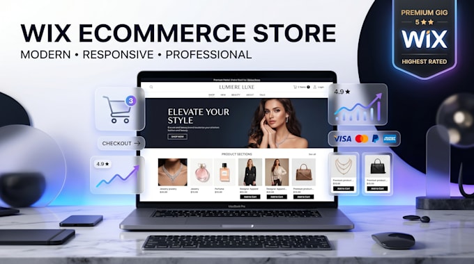 design a professional wix ecommerce store