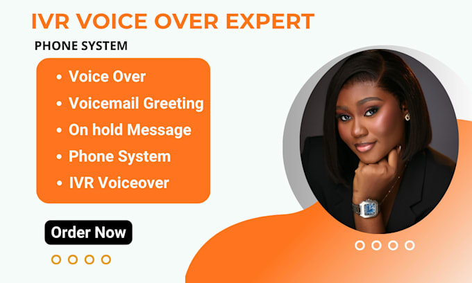 record professional IVR voicemail greeting voiceover