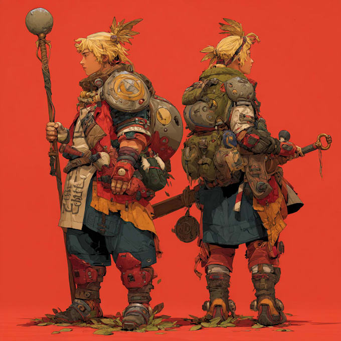 create character concept art for games and films