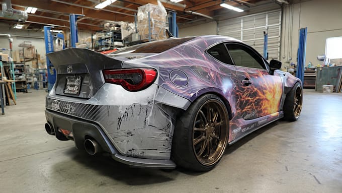 design a professional car or van wrap