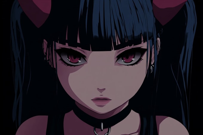 an anime or comic character