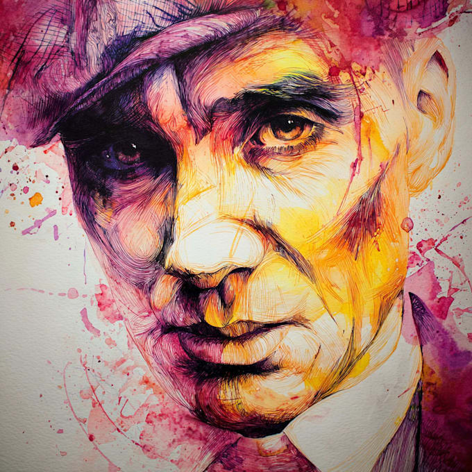 make a family portrait watercolor portrait