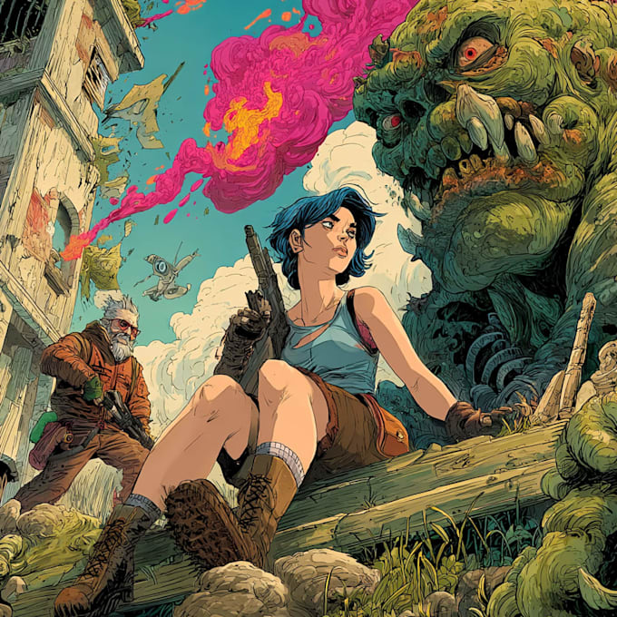 create dynamic comic book pages and professional