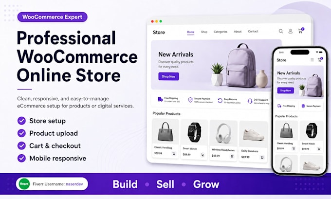 build a professional woocommerce online store