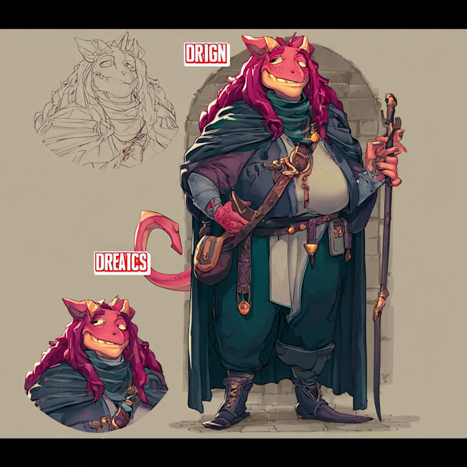 create fantasy concept art for your story