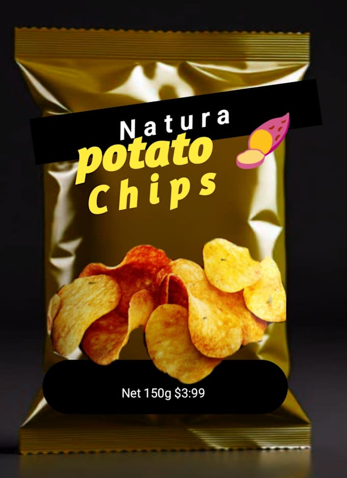 design premium snack packet and food packaging design