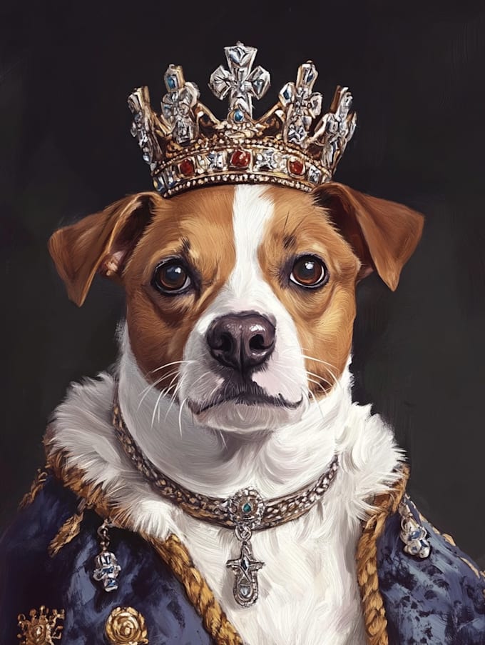 draw pet and owner in vector portrait