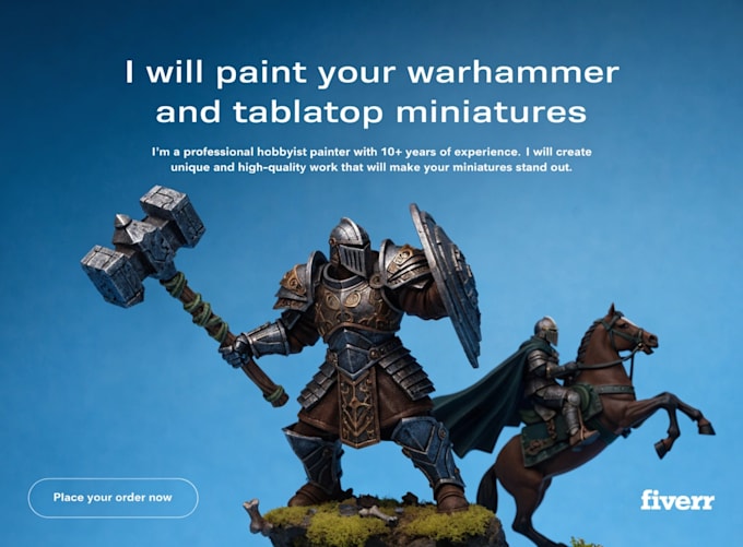 paint your warhammer and tabletop miniatures