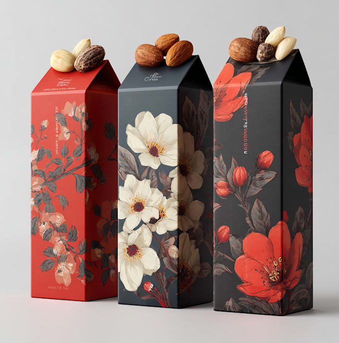 do premium packaging design, product label, box package, pouch bag design