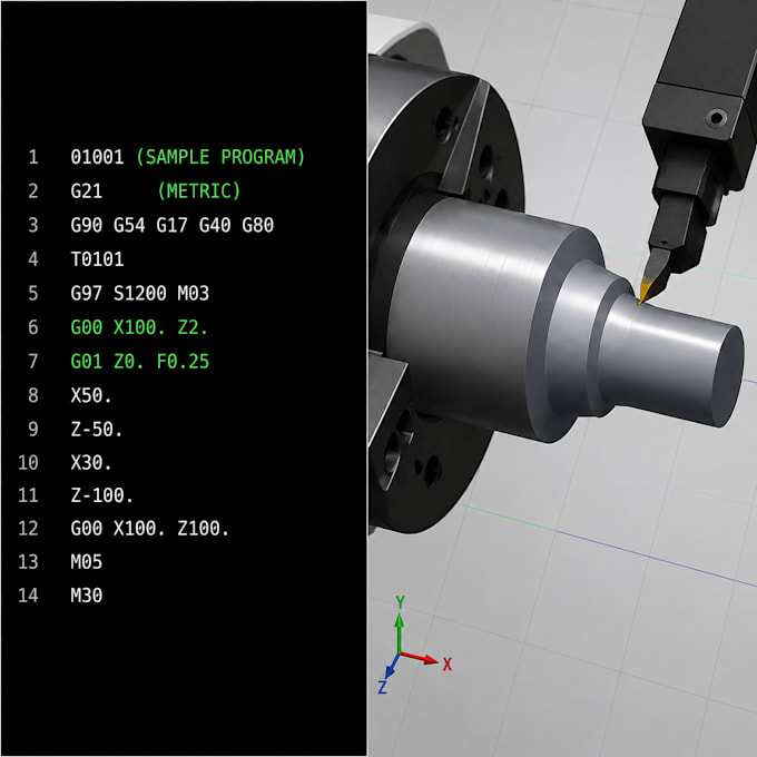 create cnc turning, swiss lathe and milling mechine programs