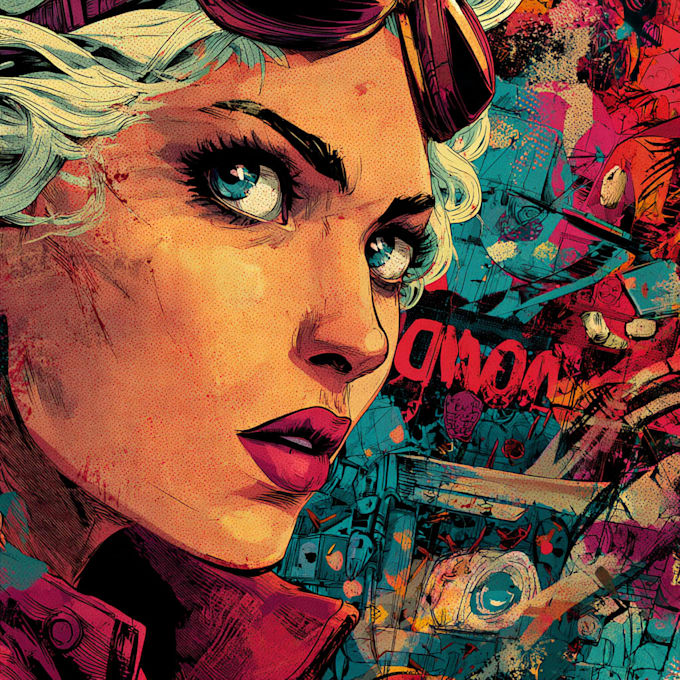 comic book illustration with comic book illustrator