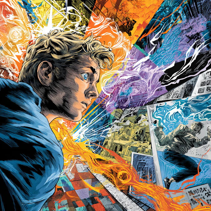 comic book illustration with comic book illustrator