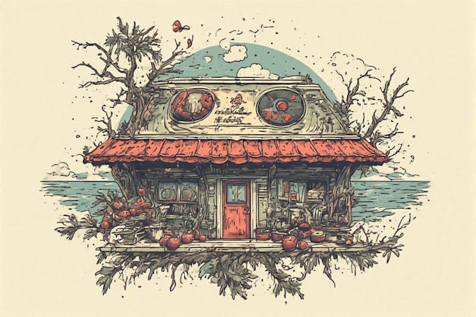 design vintage cover art for you