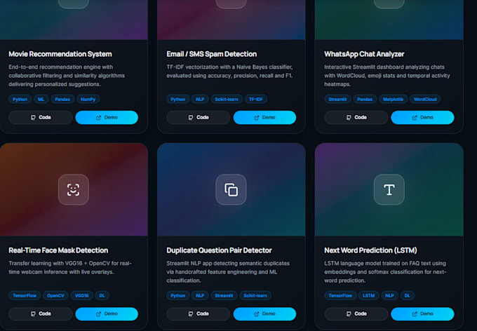 do ai machine learning, deep learning, data science solutions with python