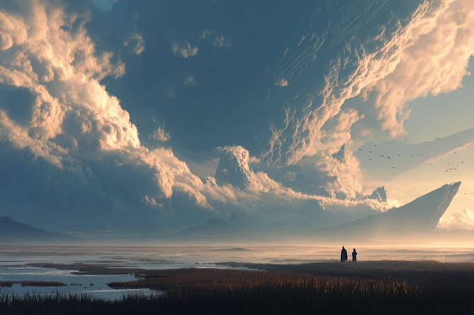 design an unique environment concept art for you