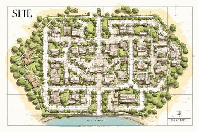 create professional map site plans