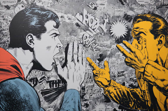 comic book illustration with comic book illustrator