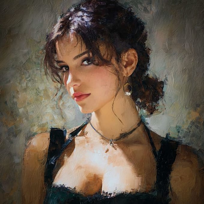 paint handmade landscape oil painting