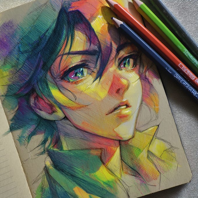 design highest quality anime art drawing