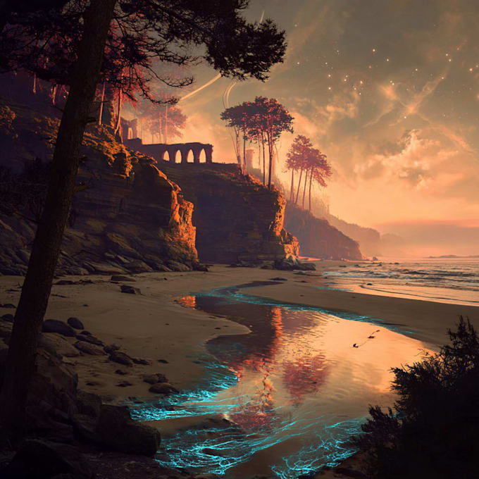 paint an environmental concept art