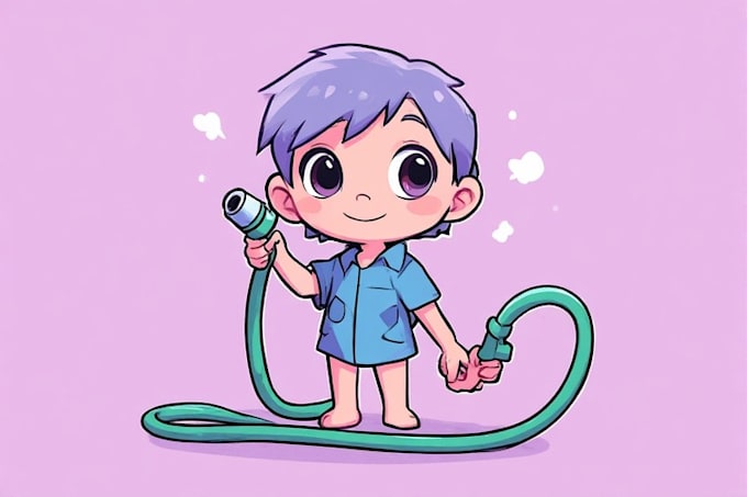 create retro rubber hose cartoon artwork for you