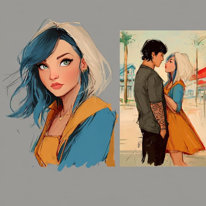 create fantasy concept art for your story