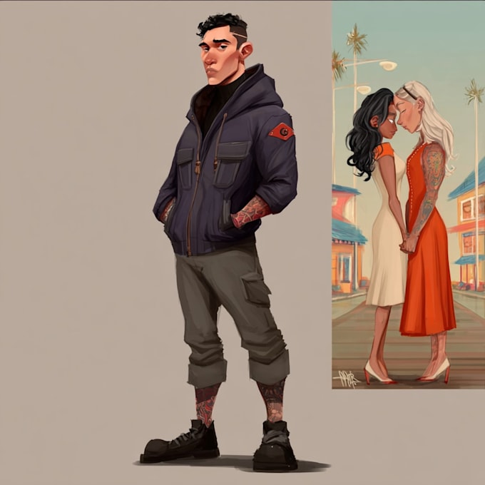 design original concept art and illustrations