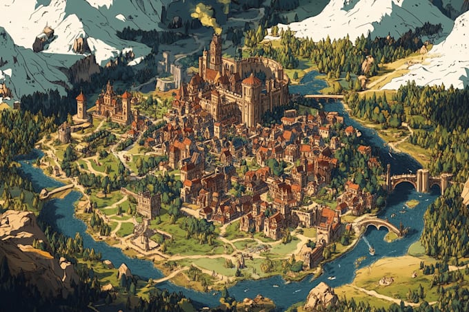 draw a custom map for fantasy