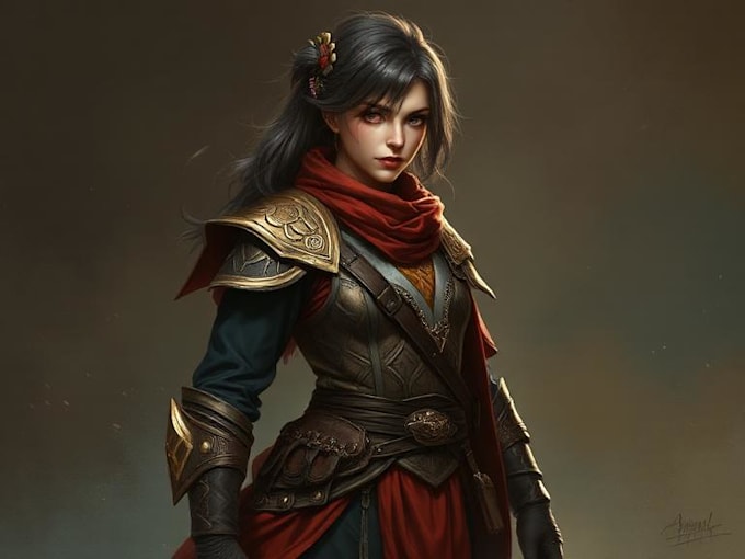 fantasy character art and fantasy character art