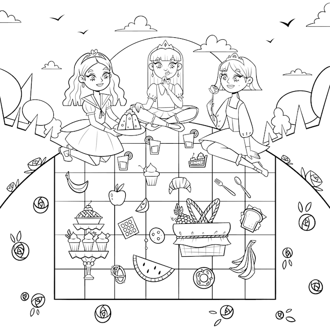 create cute custom coloring pages for kids