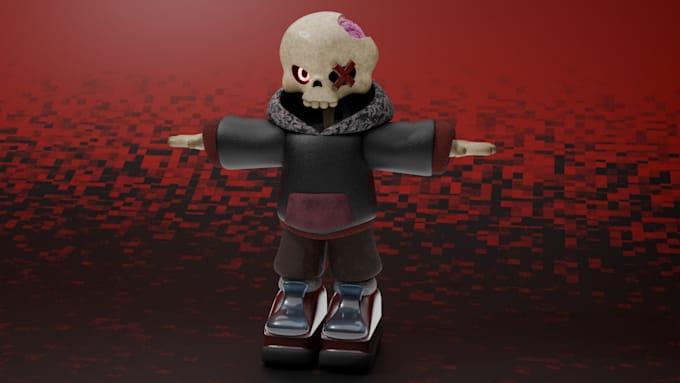 create a stylized 3d character model in blender
