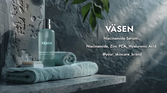 create premium 3d cosmetic product mockups and label designs