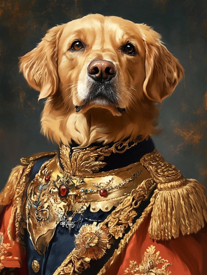 do custom pet portrait, dog portrait, cat portrait