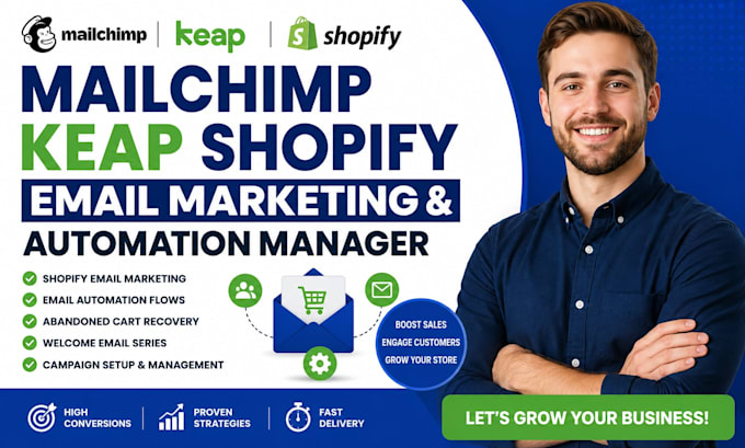 setup mailchimp keap shopify email automation flows