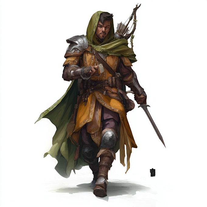 create a dnd art dnd character art