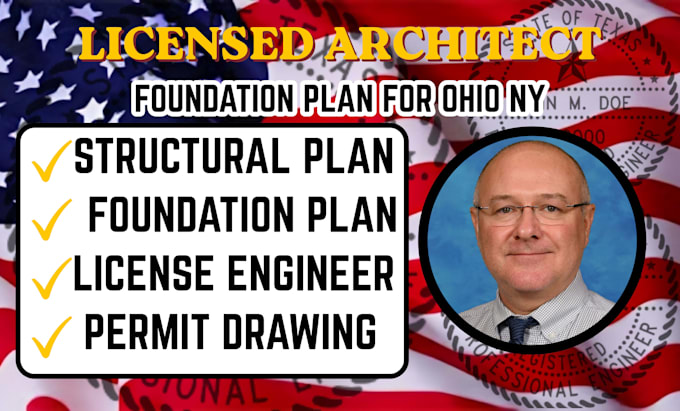 licensed engineer engineering plan structural plan foundation plan for oh ny