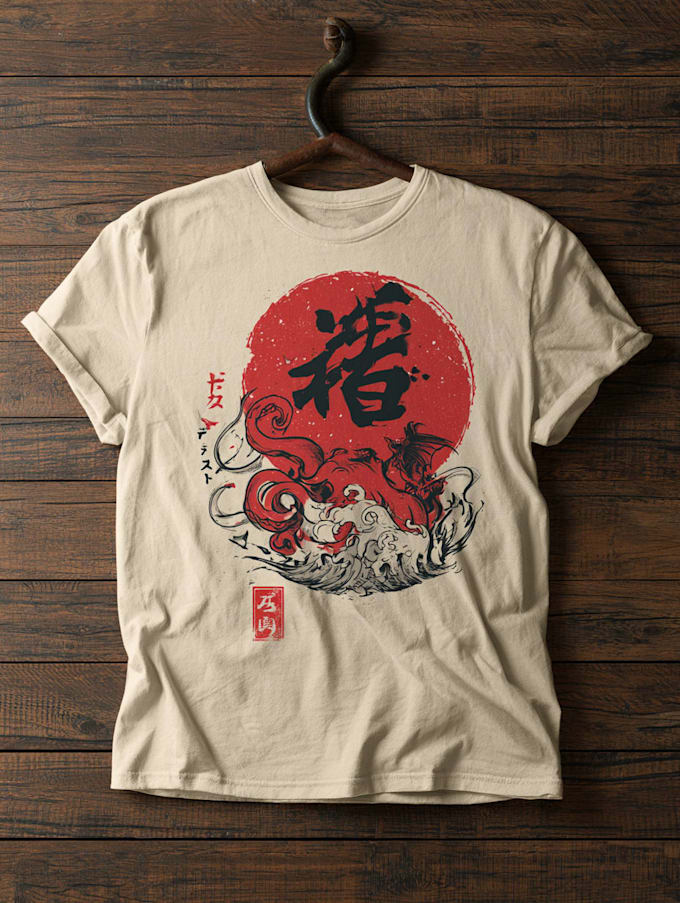japanese t shirt illustration