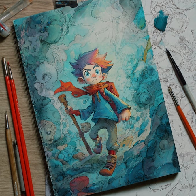 draw comic book illustration with comic book illustrator