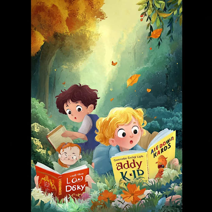 draw creative children book illustrations for storytellin