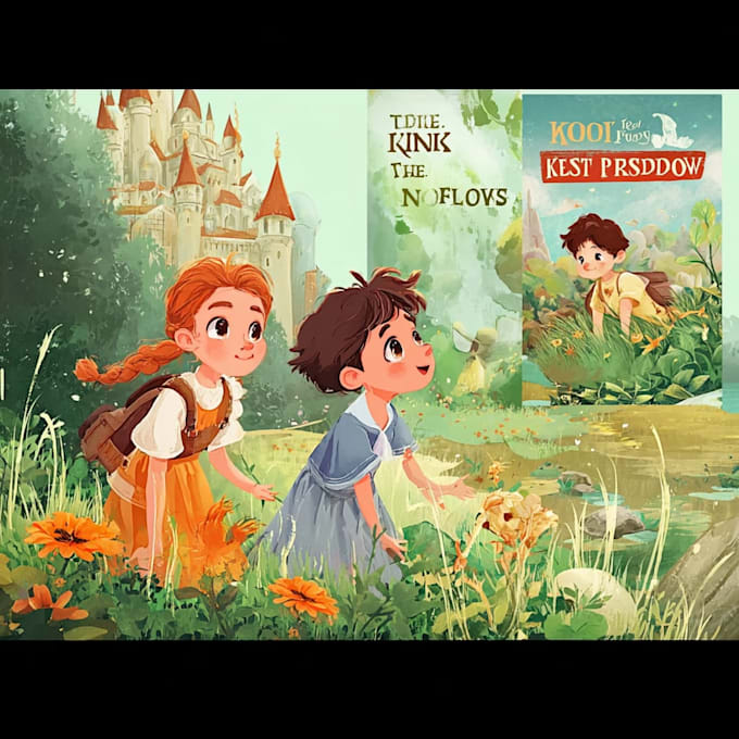 design magical children book covers with creative