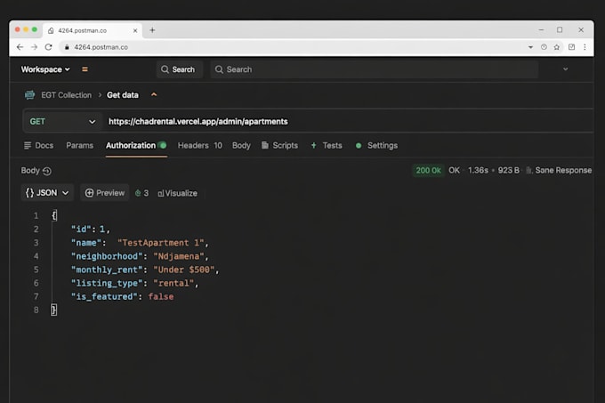 develop your nodejs backend application