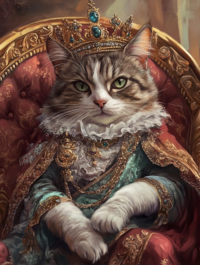 custom pet portrait, dog portrait, cat portrait