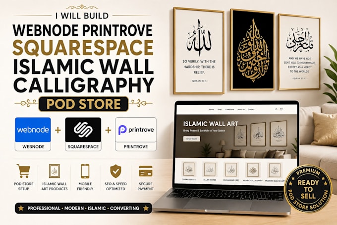 create webnode pod printrove squarespace islamic wall designs website store